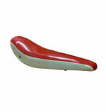 20" Banana Saddle Seat Sparkle Red with Sparkle White Sides