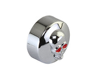 Handlebar Grips End Plugs Skull Chrome