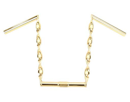 Flat Twisted Handlebar 15" Gold