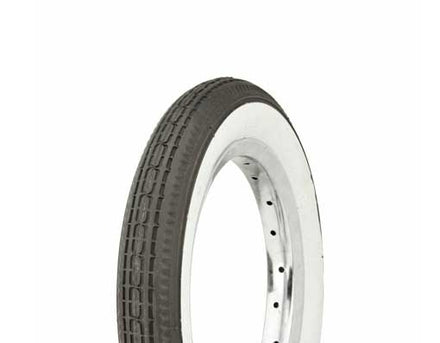 Tyre Duro 12 1/2" x 2 1/4" Black/White Side Wall HF-180