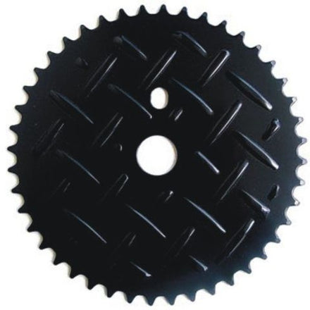 44T Checkerplated ChainRing Black