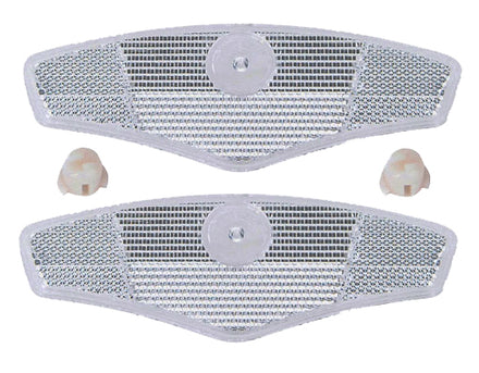 Wheel Spoke Reflectors White Clear