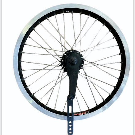 16" Rim Alloy Black Silver Rear with Brake
