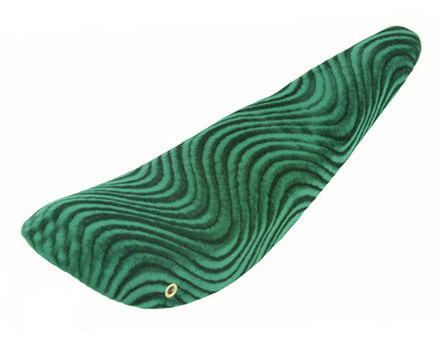 20" Banana Saddle Seat Velour Green