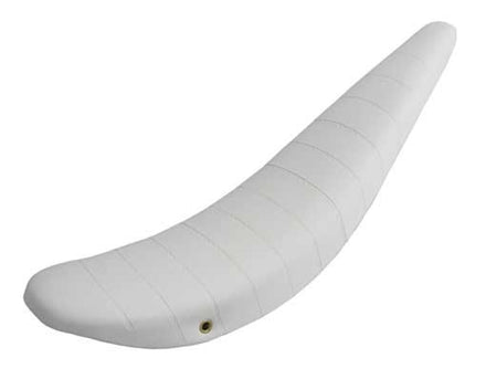 26" Banana Saddle Seat Vinyl White