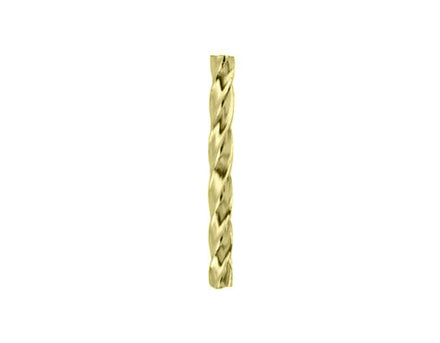 Steel Twisted Seat Post Pilar 22.2mm x 206mm Gold