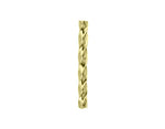 Steel Twisted Seat Post Pilar 22.2mm x 206mm Gold