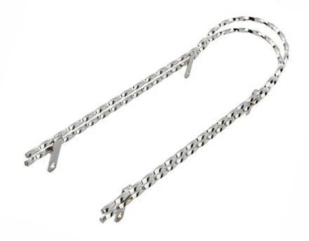 Double Twisted Square Sissy Bar Chrome