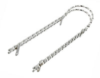Double Twisted Square Sissy Bar Chrome
