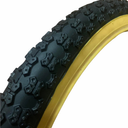 Tyre 20" x 2.125" Black/Gum Side Wall C-3 BMX "Bat" Style