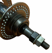 Load image into Gallery viewer, Steel Front Hub 144H 80G Chrome with Threaded Hub for disc or gears

