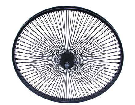 26" 144 Spoke Front Wheel Black