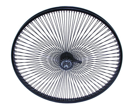 26" 144 Spoke Rear Coaster Wheel Black