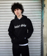 Load image into Gallery viewer, Saint Side - Old English Hoodie Black
