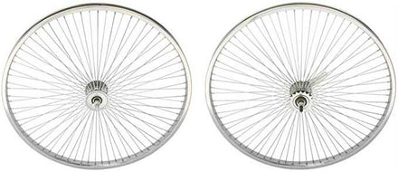 26" 72 Spoke Wheel Set Chrome