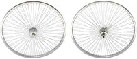 26" 72 Spoke Wheel Set Chrome