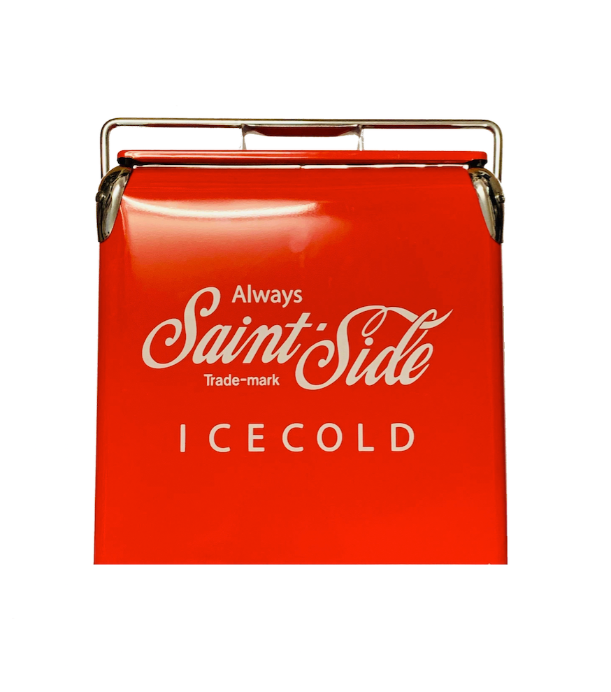 Saint Side Vintage Style Metal Ice Box