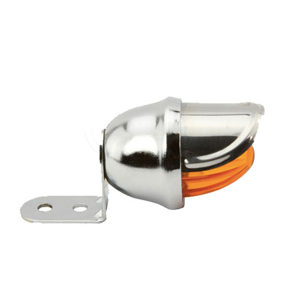 Mini Bee Light With Visor Amber Battery Operated