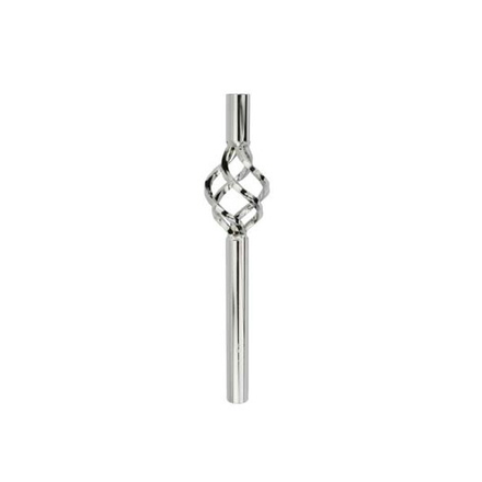 Steel Seat Post Pilar 22.2mm x 300mm with Cage Chrome
