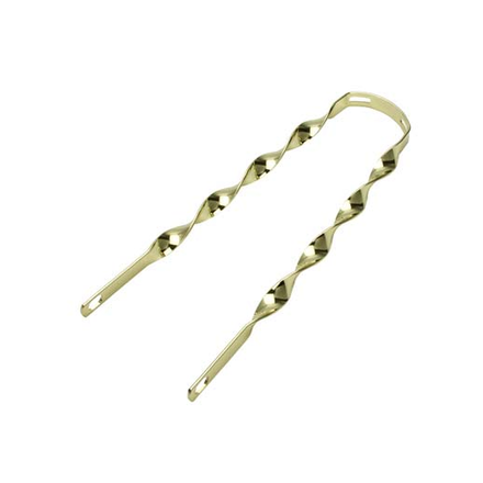 20" Flat Twisted Fender Brace Gold