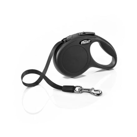 Flexi - Classic Retractable Tape Leash Black