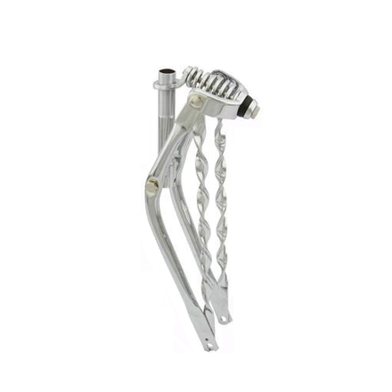 20" Classic Spring Fork With Flat Twisted Bars Chrome