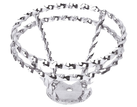 Full Double Twisted Straight Steering Wheel Chrome
