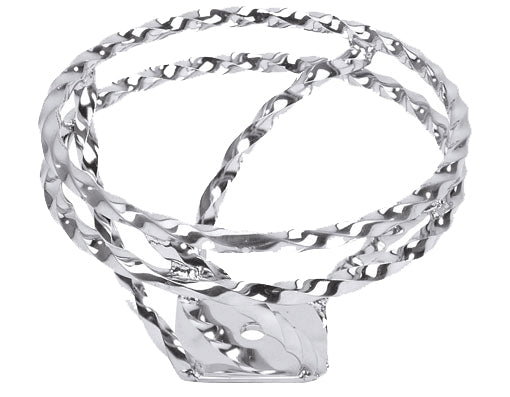 Full Double Twisted Swirl Steering Wheel Chrome