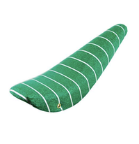 20" Banana Saddle Seat Sparkle Green with Silver Stripe
