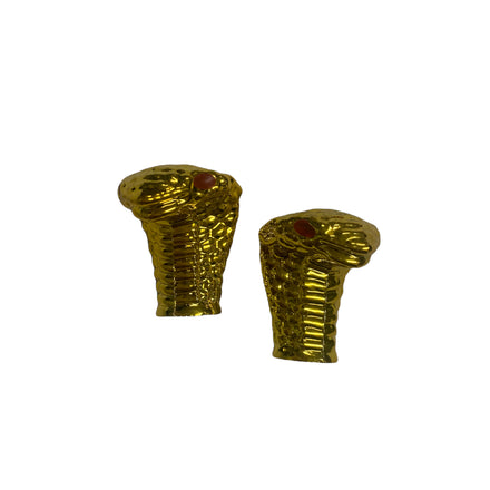 Cobra Snake Valve Caps Gold