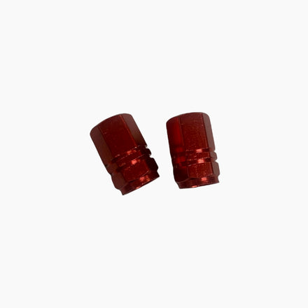 Hex Valve Caps Red
