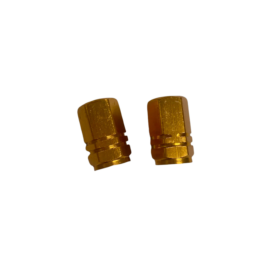 Hex Valve Caps Gold