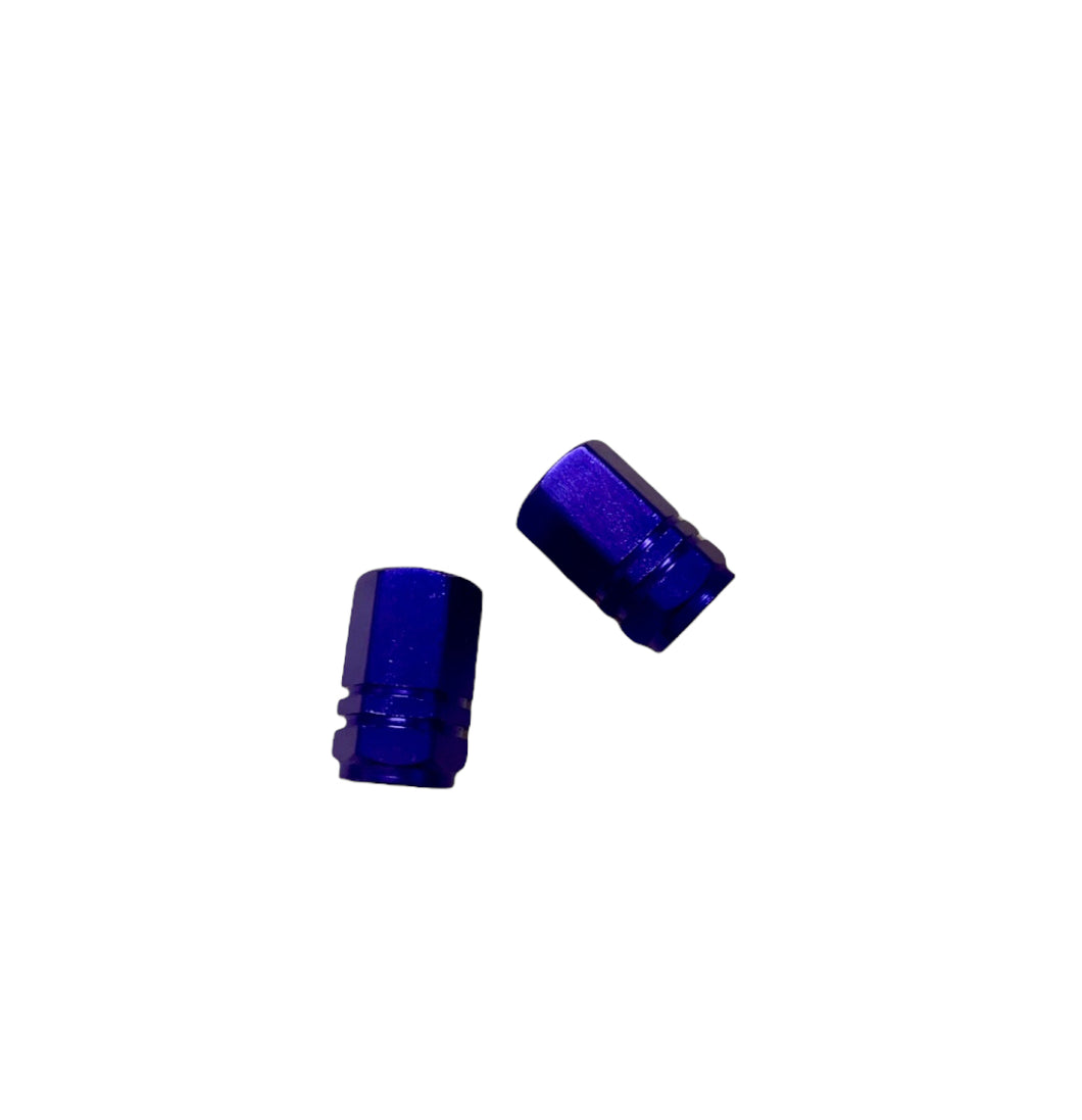 Hex Valve Caps Violet Blue