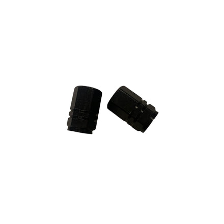 Hex Valve Caps Black