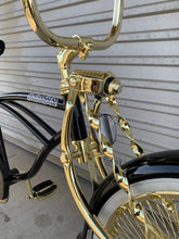Load image into Gallery viewer, 20&quot; Lowrider Bicycle Gloss Black With Gold
