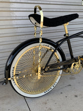 Load image into Gallery viewer, 20&quot; Lowrider Bicycle Gloss Black With Gold

