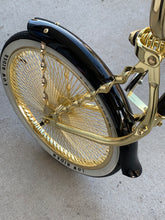 Load image into Gallery viewer, 20&quot; Lowrider Bicycle Gloss Black With Gold
