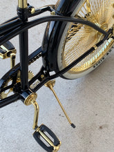 Load image into Gallery viewer, 20&quot; Lowrider Bicycle Gloss Black With Gold
