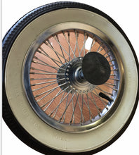 Load image into Gallery viewer, 12&quot; 52 Spoke Wheel Set Chrome with White Wall Tyres Complete
