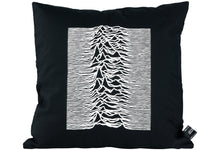 Load image into Gallery viewer, Sync - &quot;Unknown Pleasures&quot; Joy Division Square Cushion
