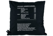 Load image into Gallery viewer, Sync - &quot;Unknown Pleasures&quot; Joy Division Square Cushion
