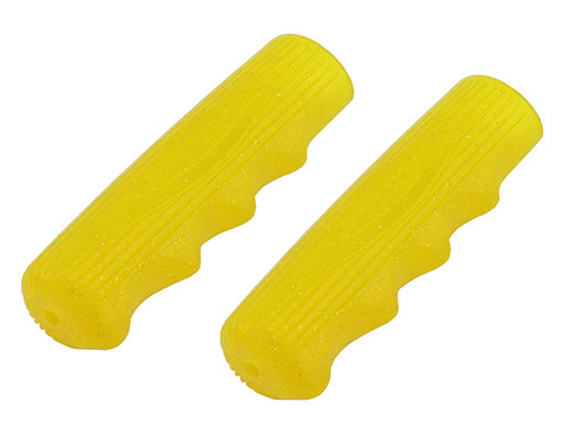 Kraton Rubber Sparkle Glitter Handlebar Grips Yellow