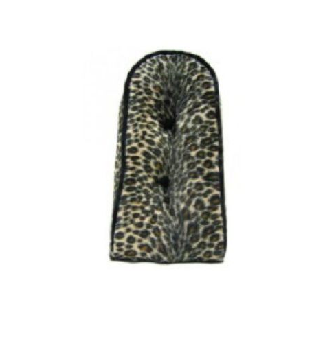 Sissy Bar Back Cushion Velour Leopard