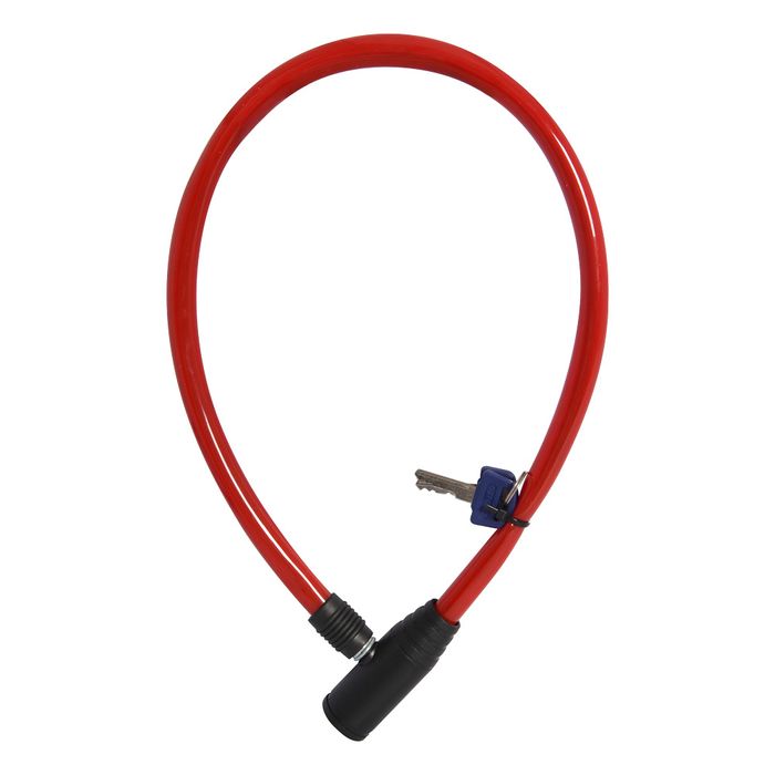 Oxford Hoop 4 Hooped Cable Lock 12mm x 600mm Red
