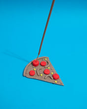 Load image into Gallery viewer, Saint Side - Bootleg Garage Clay Incense Holder - Pizza Slice 3 + Random Incense Pack
