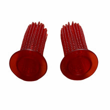 Load image into Gallery viewer, Spiky Handlebar Grips Red NOS
