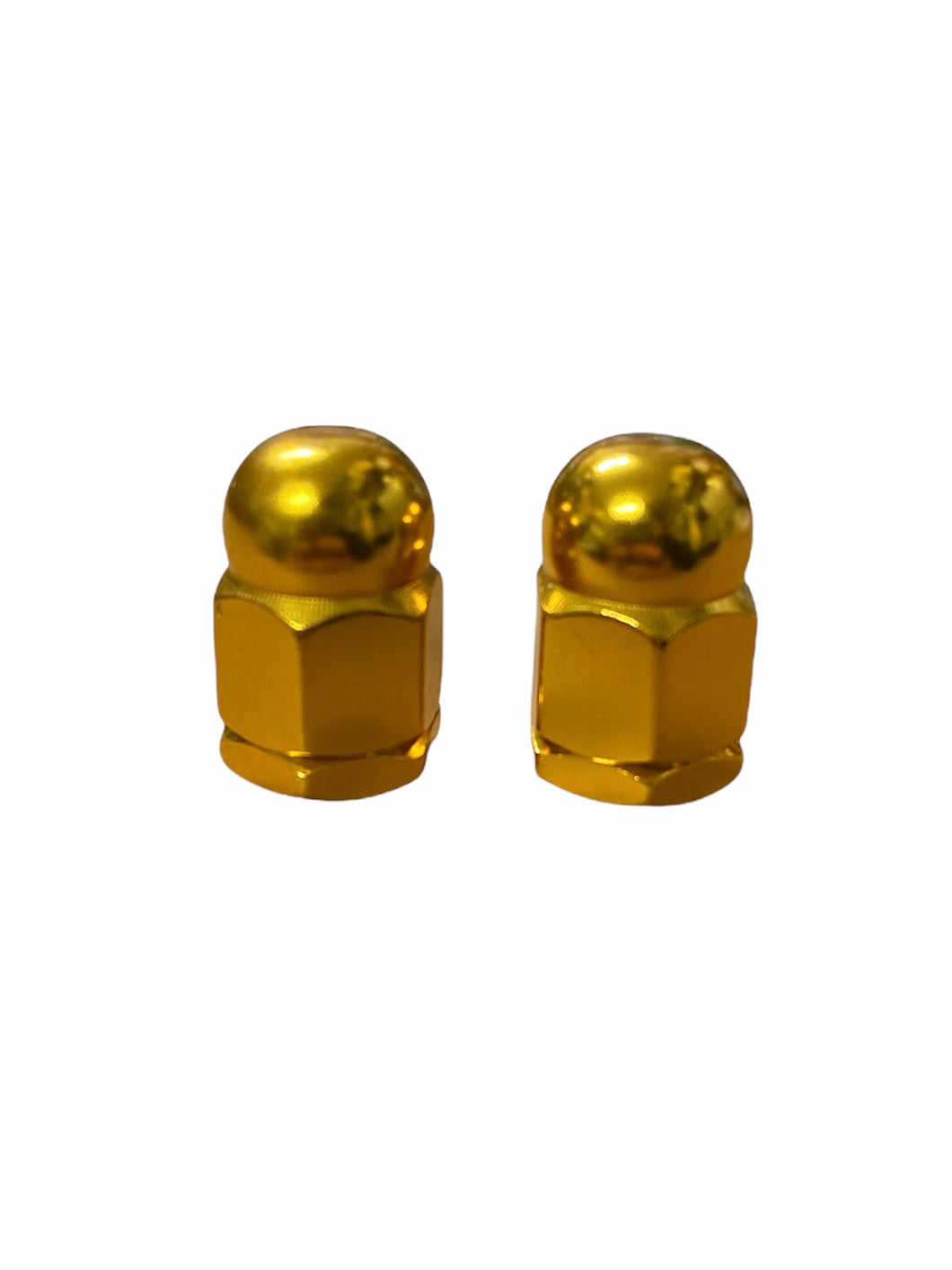 Hex Dome Nut (Large) Valve Caps Gold