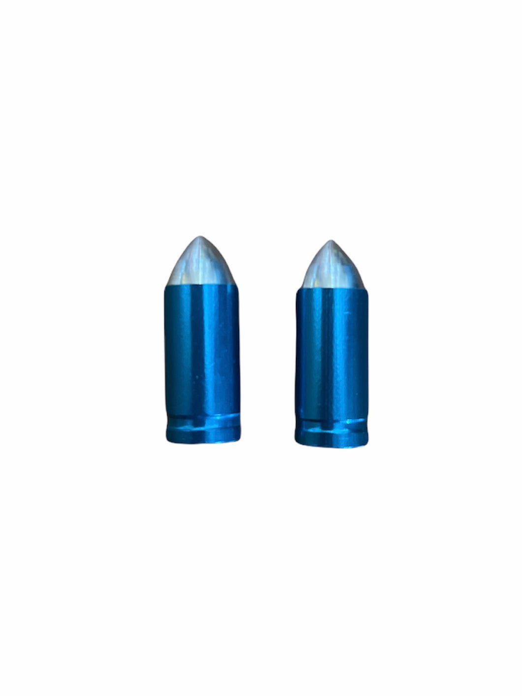 Bullet Valve Caps Blue