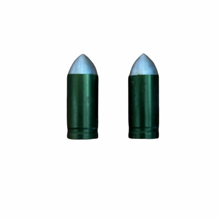 Bullet Valve Caps Green