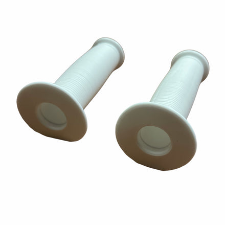 Mushroom PVC Handlebar Grips White